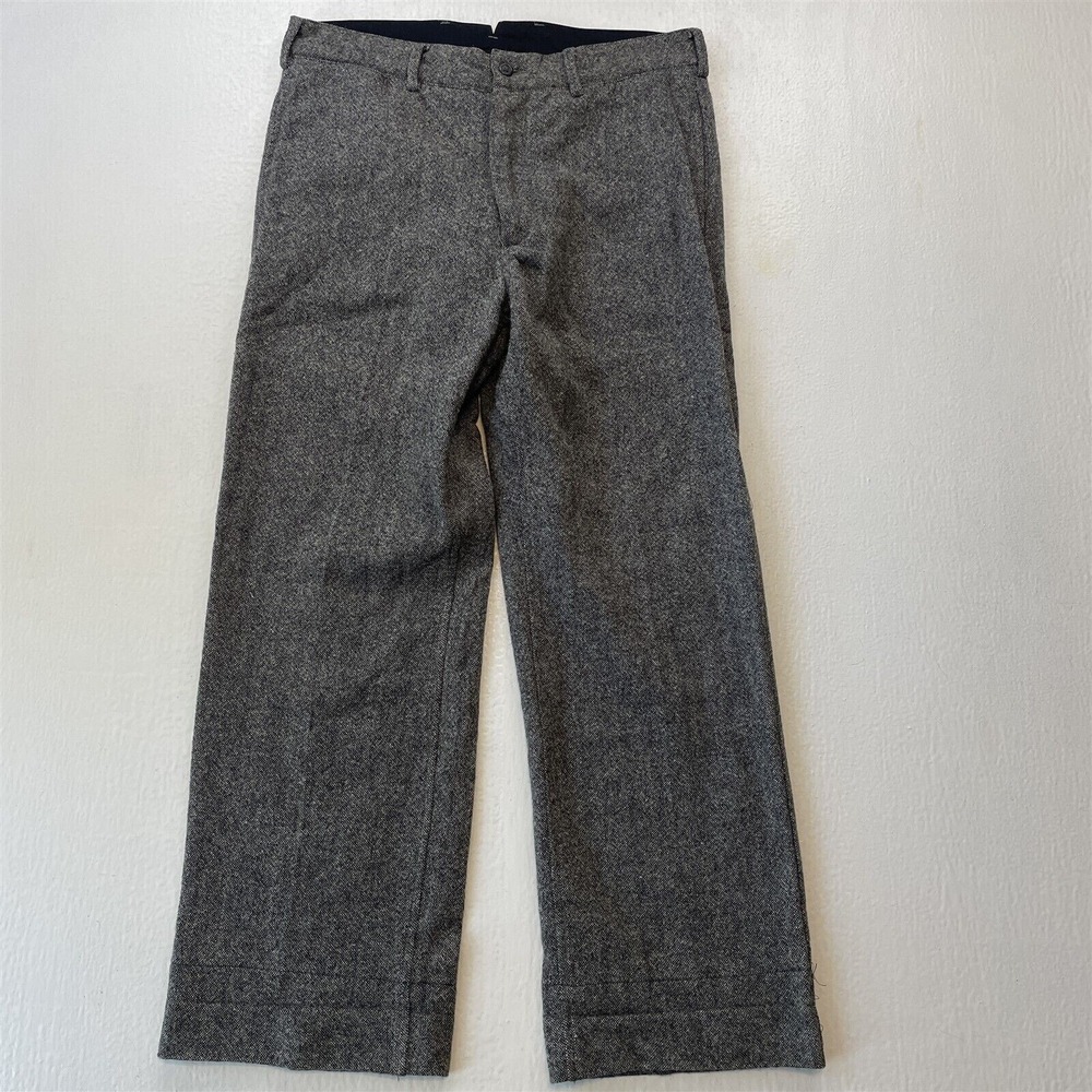 Engineered Garments 32x28 Gray Tweed Back Buckle Y2K Vtg New York USA Made Pants
